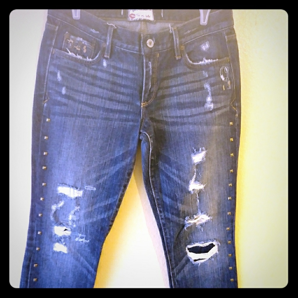 Abercrombie and Fitch studded jeans